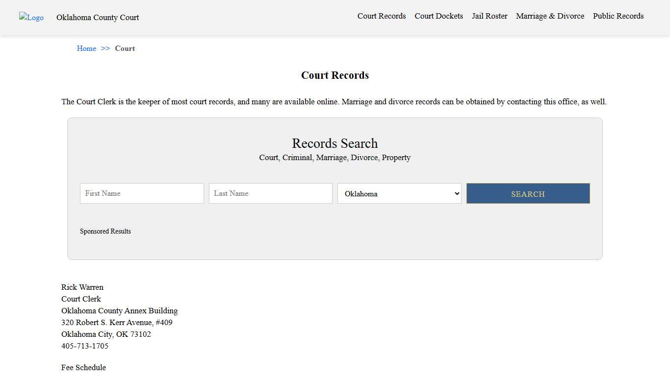Court Records Oklahoma County Court